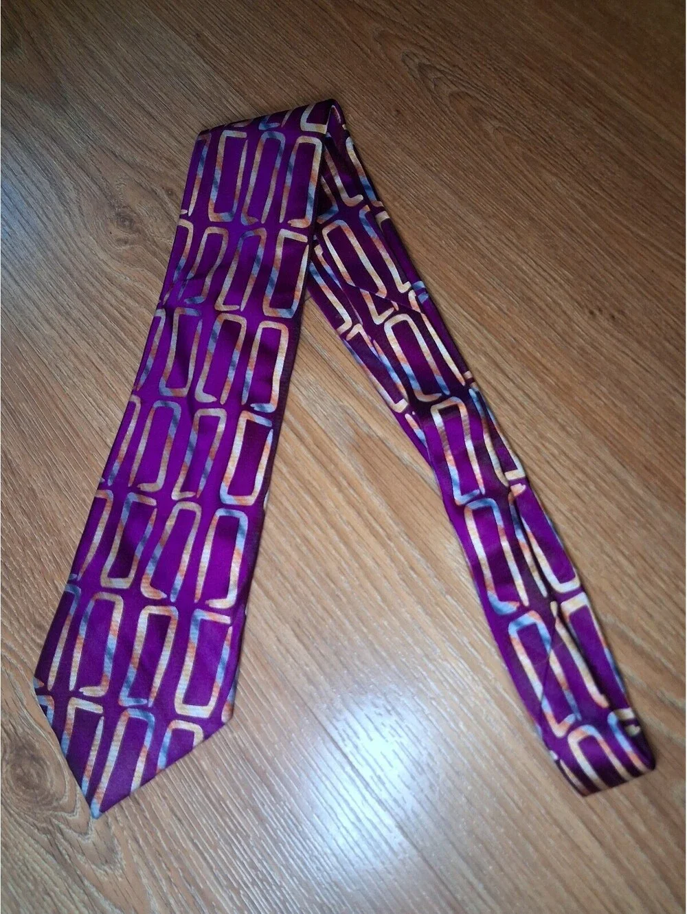 LIMITED EDITION VINTAGE Jerry Garcia Silk Tie Magenta Wide